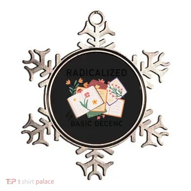 Radicalized By Basic Decency Book Flower Ornament