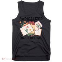 Radicalized By Basic Decency Book Flower Tank Top thumb 0
