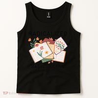 Radicalized By Basic Decency Book Flower Tank Top thumb 2