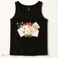 Radicalized By Basic Decency Book Flower Tank Top thumb 2