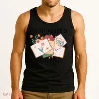 Radicalized By Basic Decency Book Flower Tank Top thumb 3