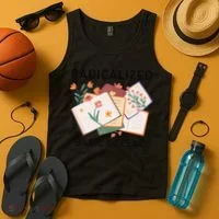 Radicalized By Basic Decency Book Flower Tank Top thumb 4