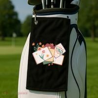 Radicalized By Basic Decency Book Flower Golf Towel thumb 2