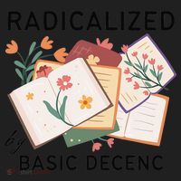 Radicalized By Basic Decency Book Flower Golf Towel thumb 3