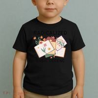 Radicalized By Basic Decency Book Flower Toddler T-Shirt thumb 2