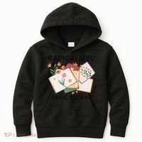 Radicalized By Basic Decency Book Flower Kids Hoodie thumb 0