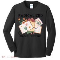 Radicalized By Basic Decency Book Flower Kids Long Sleeve Shirt thumb 0
