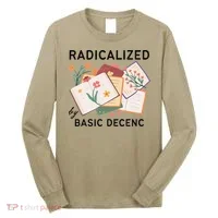 Radicalized By Basic Decency Book Flower Long Sleeve Shirt thumb 0