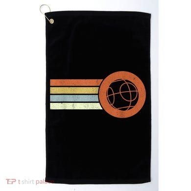 Retro Bocce Ball Player Vintage Bocce Golf Towel
