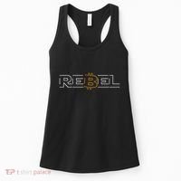 Rebel Bitcoin Crypto Currency Defi Hodl Btc Women's Tank Top thumb 0