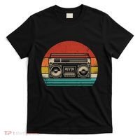Retro Boombox Cassette Player Radio 80s Music Vintage Style T-Shirt thumb 0
