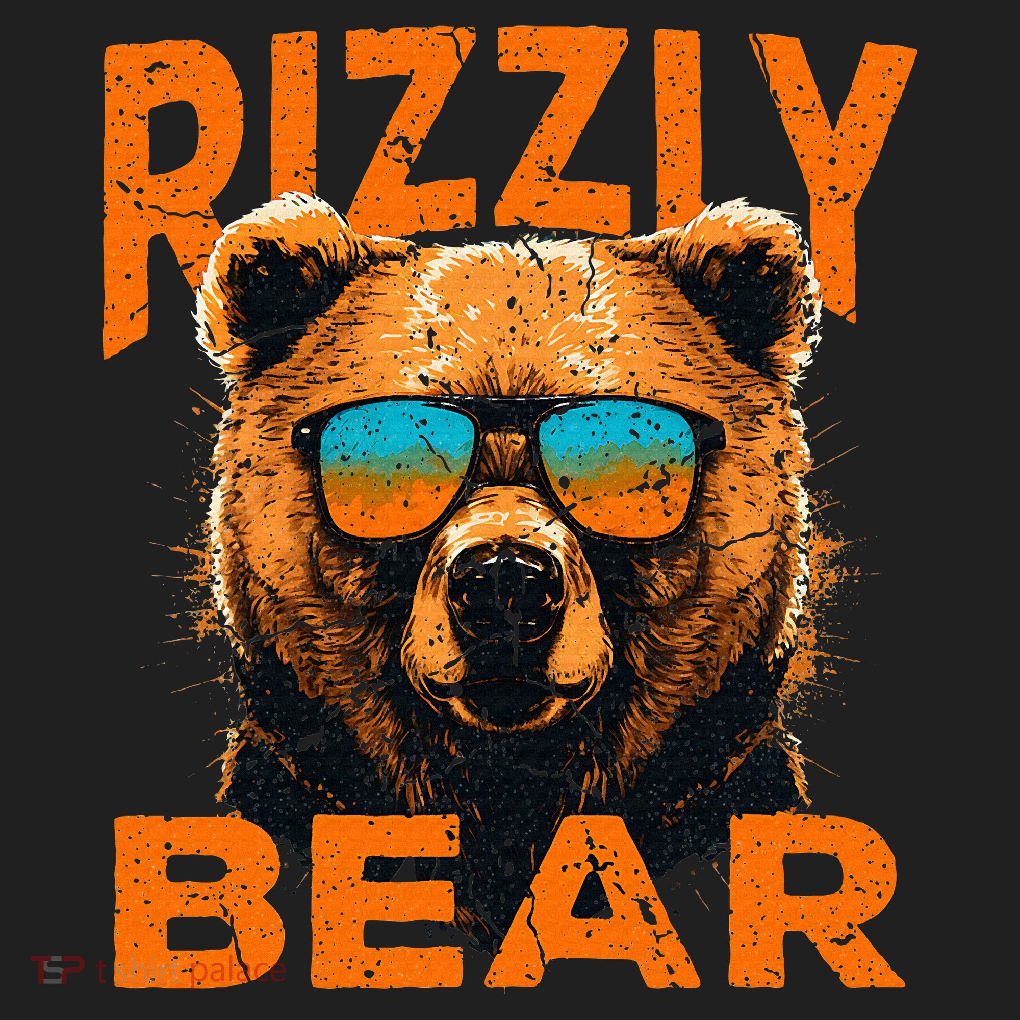 Rizzly Bear Cool Grizzly Bear Wearing Sunglasses Tumbler