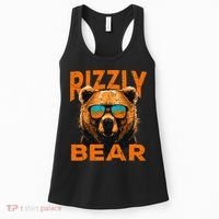 Rizzly Bear Cool Grizzly Bear Wearing Sunglasses Women's Tank Top thumb 0