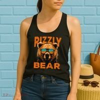 Rizzly Bear Cool Grizzly Bear Wearing Sunglasses Women's Tank Top thumb 2