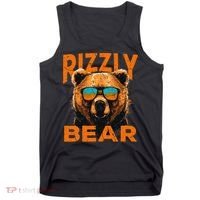 Rizzly Bear Cool Grizzly Bear Wearing Sunglasses Tank Top thumb 0
