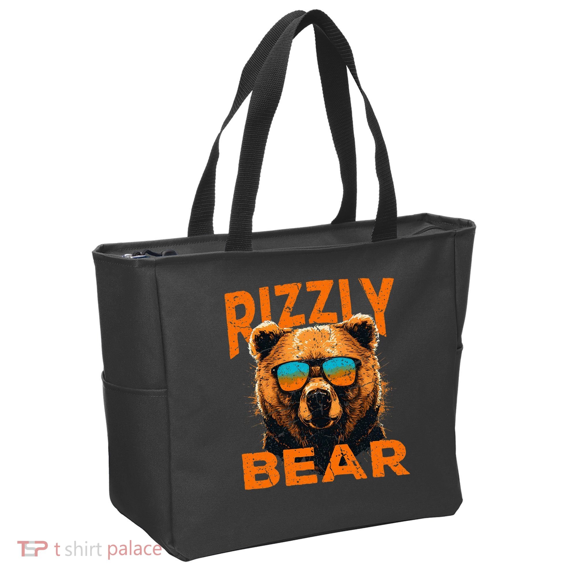 Rizzly Bear Cool Grizzly Bear Wearing Sunglasses Tote Bag