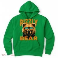 Rizzly Bear Cool Grizzly Bear Wearing Sunglasses Hoodie thumb 0