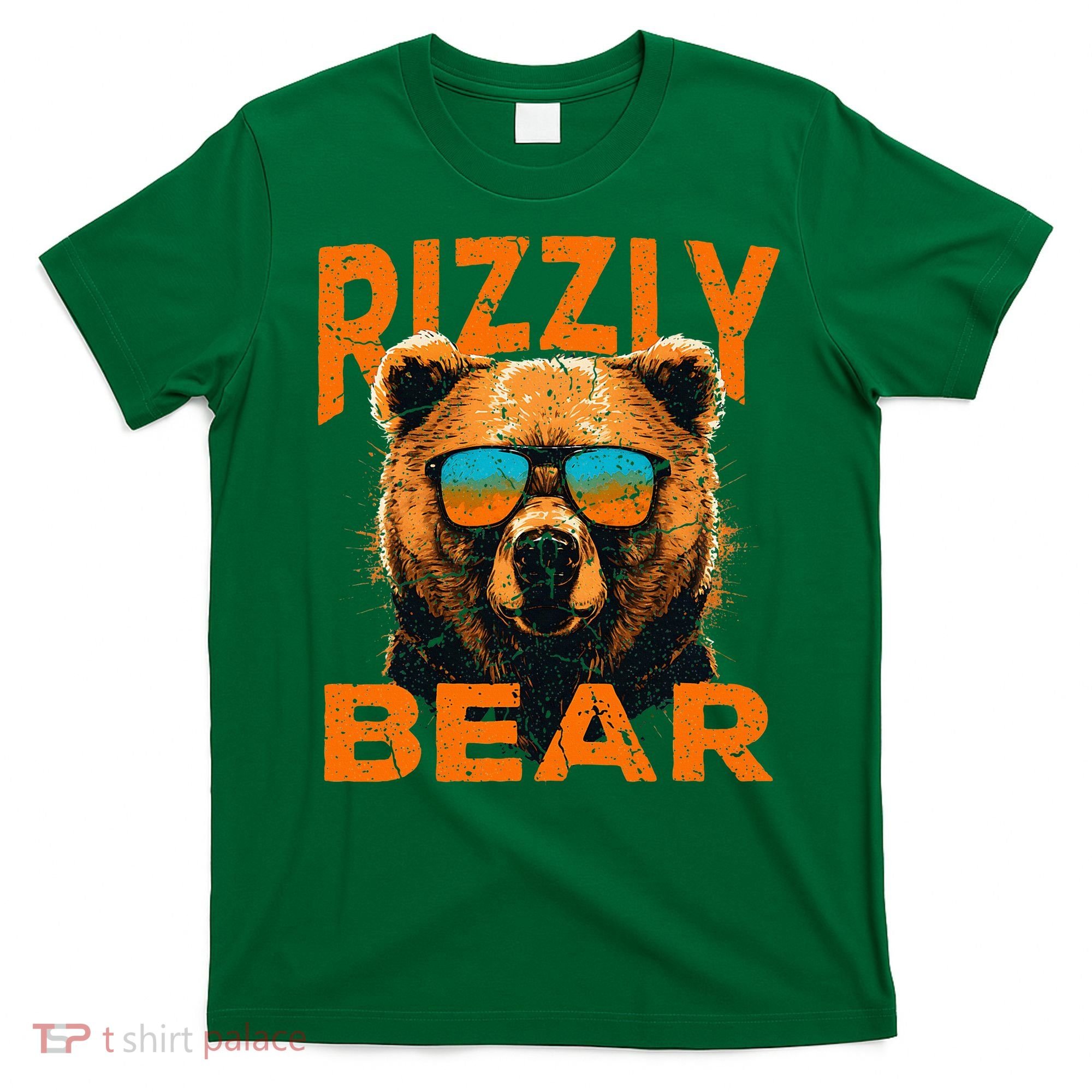 Rizzly Bear Cool Grizzly Bear Wearing Sunglasses T-Shirt