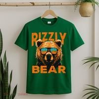 Rizzly Bear Cool Grizzly Bear Wearing Sunglasses T-Shirt thumb 2