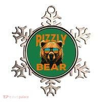Rizzly Bear Cool Grizzly Bear Wearing Sunglasses Ornament thumb 0