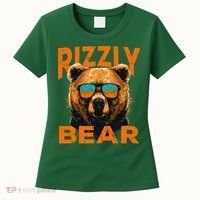Rizzly Bear Cool Grizzly Bear Wearing Sunglasses Women's T-Shirt thumb 0