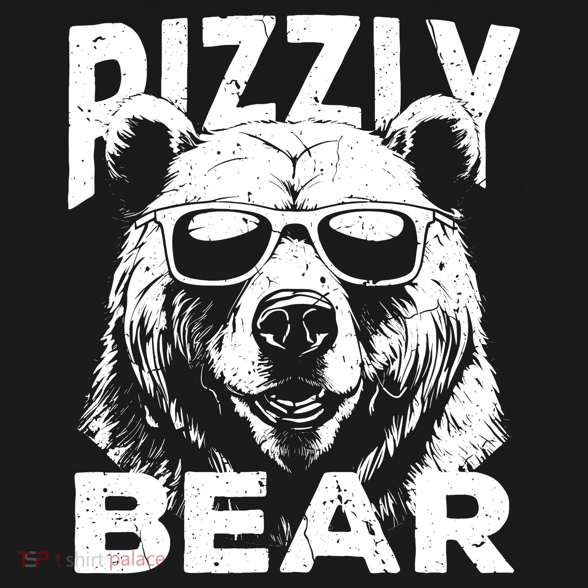 Rizzly Bear Cool Bear Wearing Sunglasses Rizz For Boy Backpack