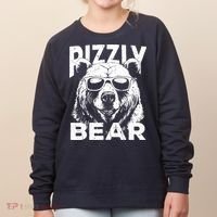 Rizzly Bear Cool Bear Wearing Sunglasses Rizz For Boy Women's Sweatshirt thumb 0
