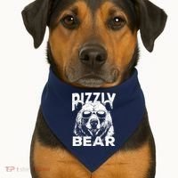Rizzly Bear Cool Bear Wearing Sunglasses Rizz For Boy USA-Made Doggie Bandana thumb 1