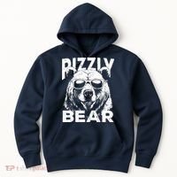 Rizzly Bear Cool Bear Wearing Sunglasses Rizz For Boy Hoodie thumb 0