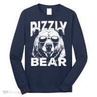 Rizzly Bear Cool Bear Wearing Sunglasses Rizz For Boy Long Sleeve Shirt thumb 0