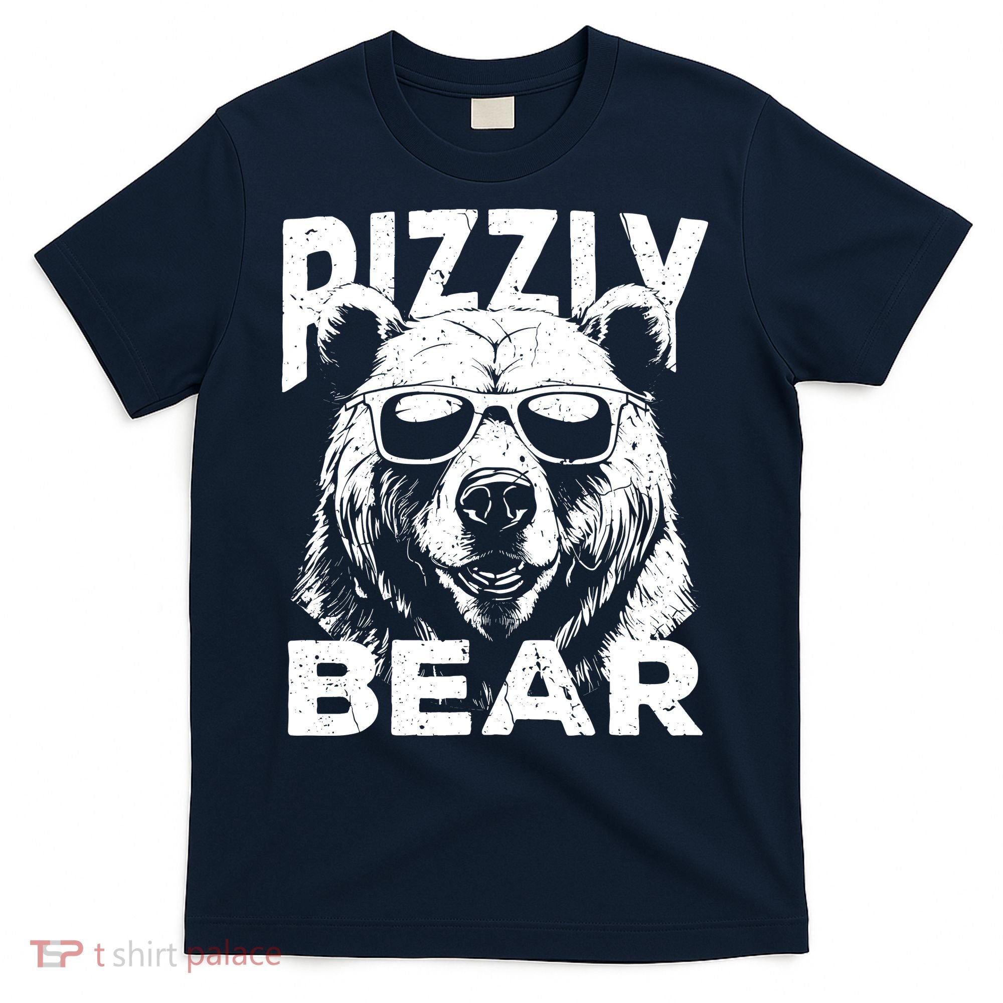 Rizzly Bear Cool Bear Wearing Sunglasses Rizz For Boy T-Shirt