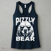 Rizzly Bear Cool Bear Wearing Sunglasses Rizz For Boy Women's Tank Top thumb 3