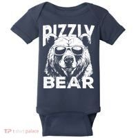 Rizzly Bear Cool Bear Wearing Sunglasses Rizz For Boy Baby Bodysuit thumb 0