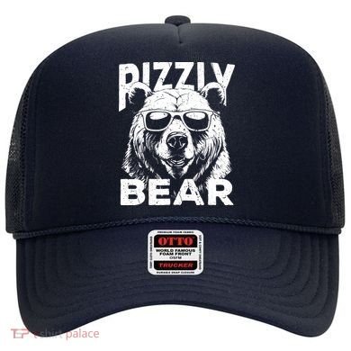 Rizzly Bear Cool Bear Wearing Sunglasses Rizz For Boy Hat