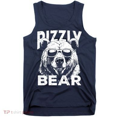 Rizzly Bear Cool Bear Wearing Sunglasses Rizz For Boy Tank Top