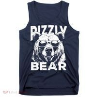 Rizzly Bear Cool Bear Wearing Sunglasses Rizz For Boy Tank Top thumb 0