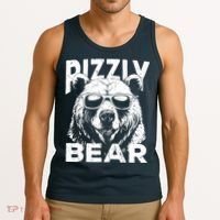 Rizzly Bear Cool Bear Wearing Sunglasses Rizz For Boy Tank Top thumb 3