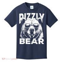 Rizzly Bear Cool Bear Wearing Sunglasses Rizz For Boy Kids T-Shirt thumb 0