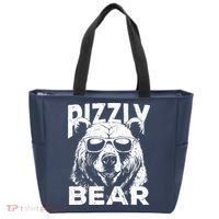 Rizzly Bear Cool Bear Wearing Sunglasses Rizz For Boy Tote Bag thumb 0