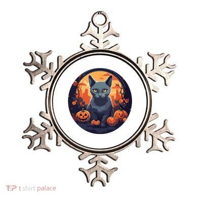 Russian Blue Cat Halloween Pumpkin Love Cats Ornament