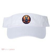 Russian Blue Cat Halloween Pumpkin Love Cats Visor thumb 0