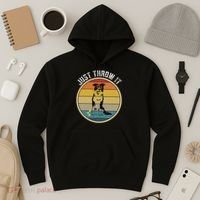 Retro Border Collie Lover Just Throw It Border Collie Mom Hoodie thumb 3