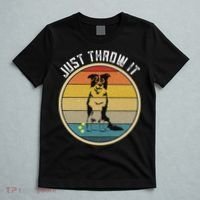 Retro Border Collie Lover Just Throw It Border Collie Mom T-Shirt thumb 5