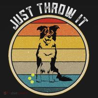 Retro Border Collie Lover Just Throw It Border Collie Mom Women's Tank Top thumb 5