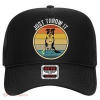 Retro Border Collie Lover Just Throw It Border Collie Mom Hat thumb 0