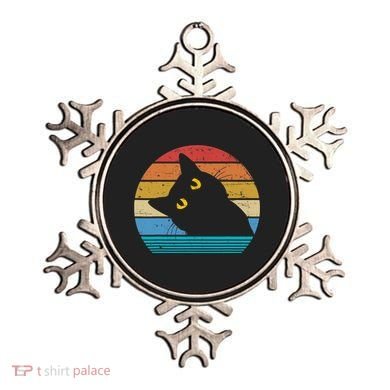 Retro Black Cat Lover Vintage Style Cats Cute Kitty Gift TShirt Ornament