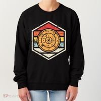 Retro Badge Crokinole Board Women's Sweatshirt thumb 0