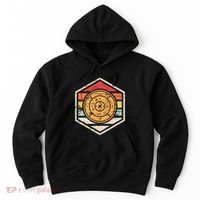 Retro Badge Crokinole Board Hoodie thumb 0