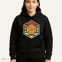 Retro Badge Crokinole Board Hoodie thumb 5