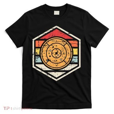 Retro Badge Crokinole Board T-Shirt